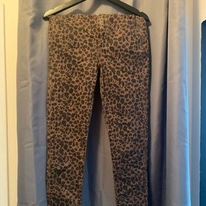 ‼️CLEARANCE‼️Animal Print High Waist Stretch Jeans